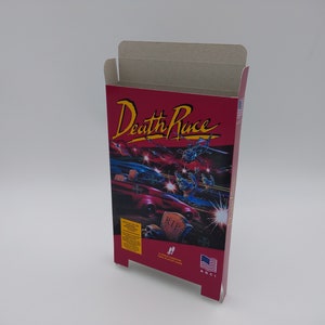 Death Race - Replacement Box, Dust Cover, Block - NES - thick cardboard as in the original. Top Quality !!