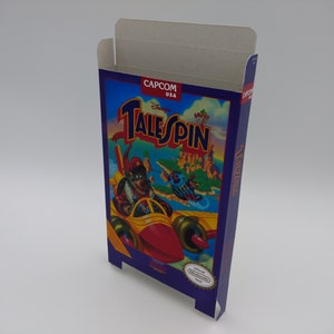 Tale Spin - Boîte de remplacement, cache anti-poussière, bloc - NES - NTSC ou PAL - carton épais comme dans l'original. Qualité supérieure !