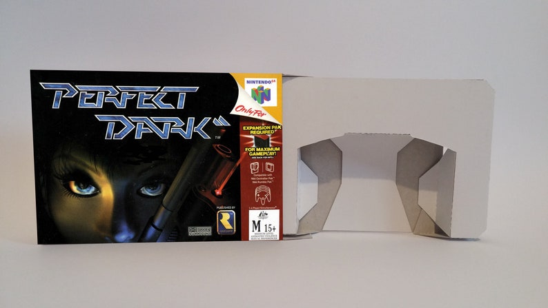 Perfect Dark cardboard as in the original. Box with insert option NTSC PAL PAL N64