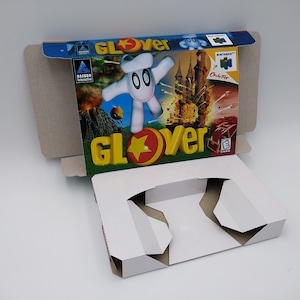 Handschoen - doos met optie voor binnenvak - PAL of NTSC - N64 - dik karton zoals in het origineel. Hoofdkantoor!