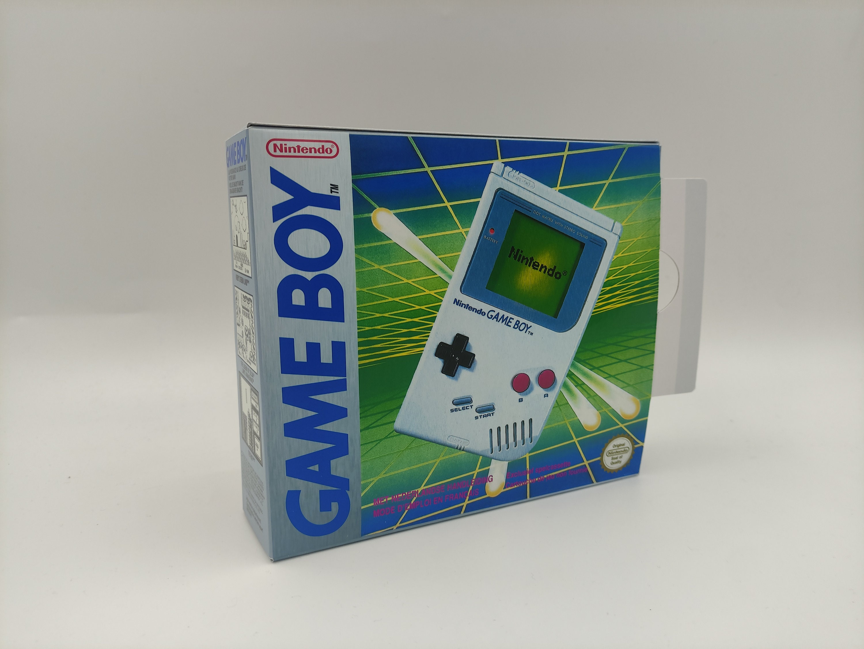 Game Boy Console US Reproduced Replacement Box Case 