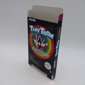 Tiny Toon Adventures - Caja de repuesto, cubierta antipolvo, bloque - NES - NTSC o PAL - cartón grueso como en el original. ¡Calidad superior!