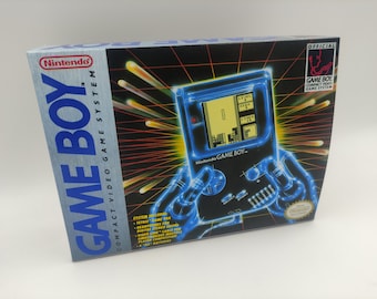 Game Boy Classic - Replacement Console Box - Box only - gray, durable cardboard. HQ!