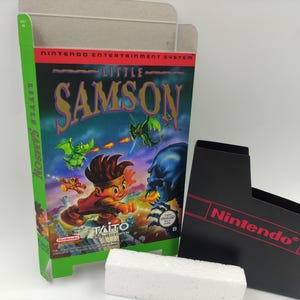 Little Samson - Vervangende doos, stofkap, blok - NTSC-regio - dik karton.