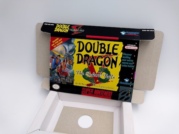 Double Dragon V the Shadow Falls Replacement Box With Inner 