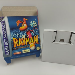 Rayman - Caja de repuesto con opción de bandeja interior - Game Boy Advance/ GBA. Cartón grueso. sede!