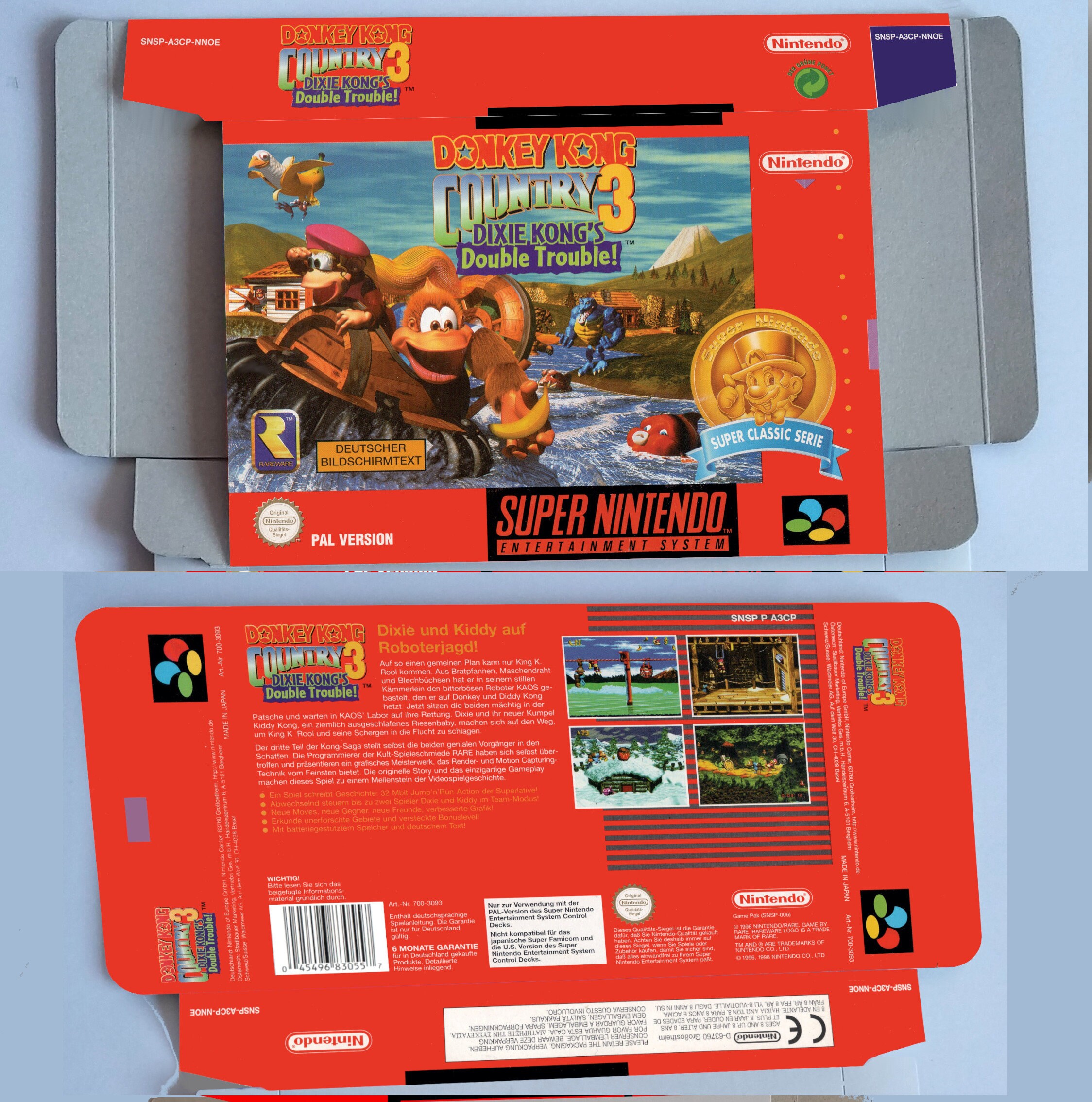 Donkey Kong Country 3 Dixie Kong Double Trouble - PAL or