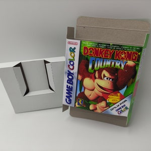 Donkey kong Country - Vervangende doos met optie binnenlade - Game Boy Color/ GBC. Dik karton. Hoofdkwartier!