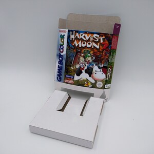 Harvest Moon 2 - Game Boy Color - Replacement box with inner tray option - thick cardboard. Top Quality !!