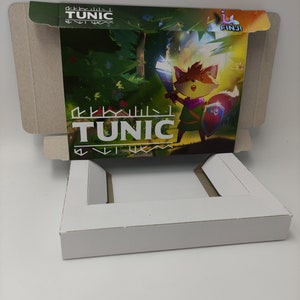 Tunic - Replacement box with inner tray option - SNES - thick cardboard.
