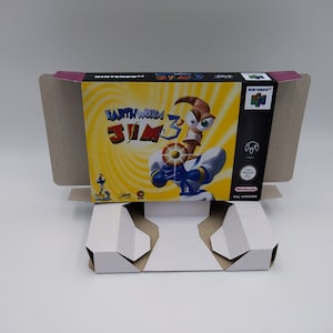 Earthworm Jim 3D - caja con opción de bandeja interior - región PAL - N64 - cartón grueso. ¡¡Máxima calidad!!