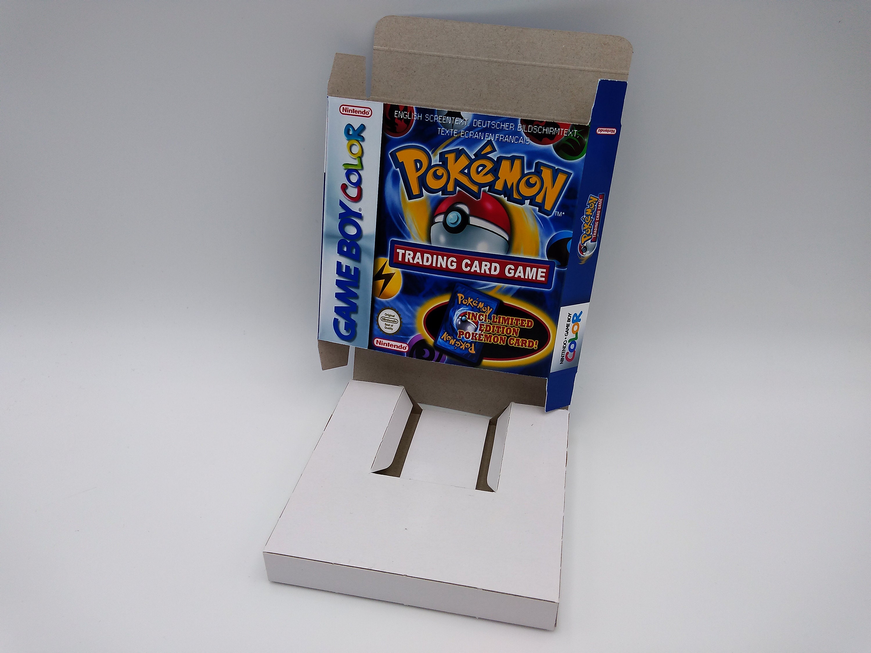 Pokemon Trading Card Game box with insert option Game boy Etsy