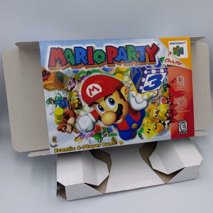 Mario Party - doos met binnenbakoptie - N64 - regio PAL, NTSC, Australische PAL, Japan Ntsc - dik karton zoals in het origineel.