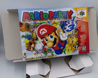 Mario Party - box with inner tray option - N64 - Region PAL, NTSC, Australian PAL, Japan Ntsc - thick cardboard as in the original.