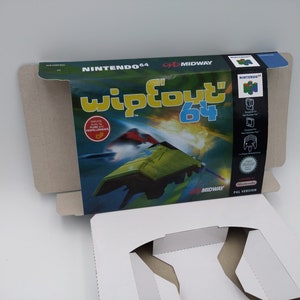Wipeout 64 - doos met binnenbakoptie - PAL - N64 - dik karton. Topkwaliteit !!
