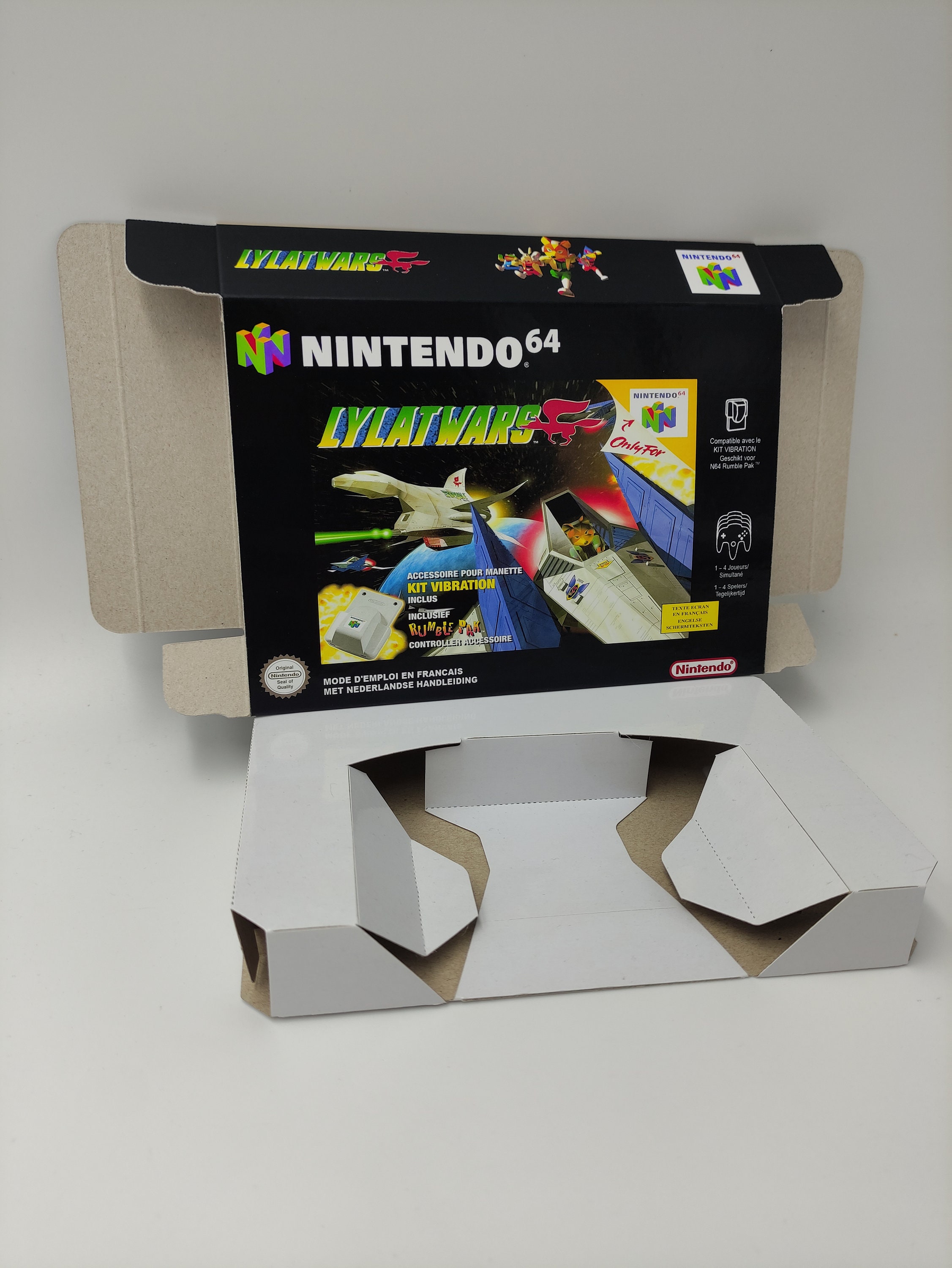 Star Fox 64/ Lylat Wars Replacement Box With Inner Tray 