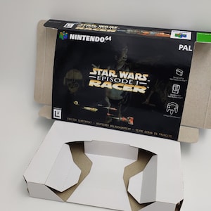 Course automobile de Star Wars, épisode I - NTSC ou PAL - N64 - boîte avec option plateau intérieur - carton épais. Qualité supérieure !