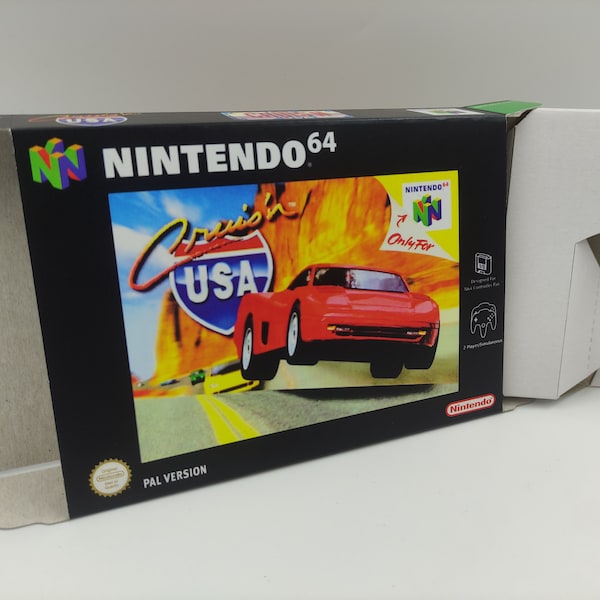 Cruis'n USA - scatola con opzione vassoio interno - regione PAL - Nintendo 64 - cartone spesso. Alta qualità !!