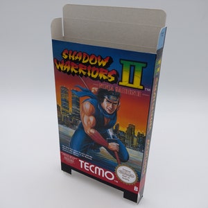 Shadow Warriors 2/ Ninja Gaiden 2 - Caja de reemplazo, cubierta antipolvo, bloque - NES - cartón grueso como en el original. NTSC o PAL. ¡Calidad superior!