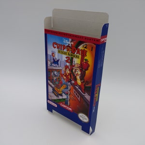 Chip'N Dale: Rescue Rangers 2 - Boîte de remplacement, cache anti-poussière, bloc - NES - NTSC ou PAL - carton épais comme dans l'original. Qualité supérieure !