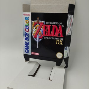 The Legend of Zelda Link's Awakening DX - Game Boy Color/ gbc - Vervangende doos met optie voor binnenbak - PAL of NTSC - dik karton. hoofdkwartier!