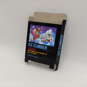 Ice Climber - Vervangende kleine doos, stofkap, blok - NES - dik karton zoals in het origineel. Top kwaliteit !