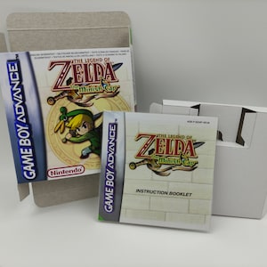 The Legend of Zelda The Minish-pet - Game Boy Advance/GBA - vervangende doos, handleiding, binnenlade - NTSC, PAL - dik karton. Topkwaliteit!