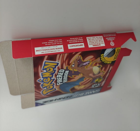 Pokémon Firered Version - Replacement Box With Inner Tray