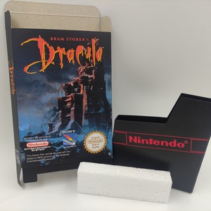 Bram Stoker's Dracula - vervangende doos, stofkap, blok - NES - PAL - dik karton zoals in het origineel. Topkwaliteit!