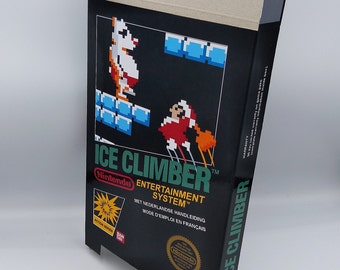 Ice Climber - Replacement Box ,Dust Cover, Block - NES -  thick cardboard as in the original. Top Quality !