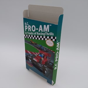 R.C. Pro-Am - Replacement Box, Dust Cover, Block - NES - NTSC or PAL - thick cardboard as in the original. Top Quality !
