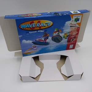 Wave Race - doos met binnenbakoptie - NTSC, PAL of Australian PAL - N64 - dik karton. Topkwaliteit !!