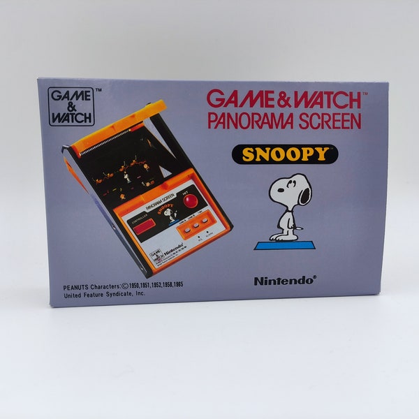 Game & Watch - Snoopy - Panorama Screen - replacement Box.