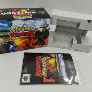 Pokemon Stadium - PAL - N64 - Big Box-vervanging, handleiding, optie binnenbak - dik karton zoals in het origineel. Topkwaliteit !!