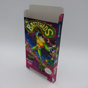 Battletoads - Vervangende doos, stofkap, blok - NES - NTSC of PAL - dik karton zoals in het origineel. Top kwaliteit !