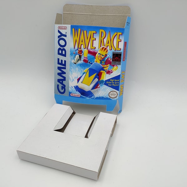 Wave Race - Replacement box with inner tray option - Game Boy/ GB - thick cardboard. Top Quality !!