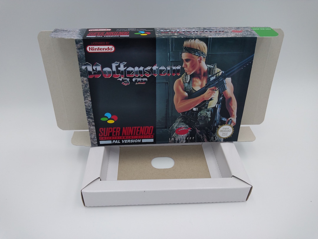 Wolfenstein 3D PAL Replacement Box With Inner Tray Option