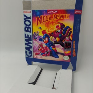 Mega Man IV - Game Boy/ GB - Caja de repuesto con opción de bandeja interior - Cartón grueso. ¡Calidad superior!