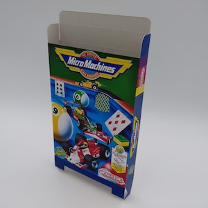 Micro Machines - Replacement Box, Dust Cover, Block - NES - thick cardboard as in the original. Top Quality !