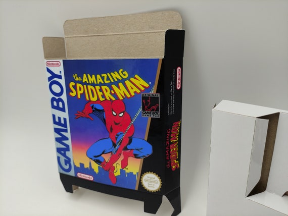 The Amazing Spider-Man - Replacement box with inner tray option - Game boy/  GB. Thick cardboard. HQ!