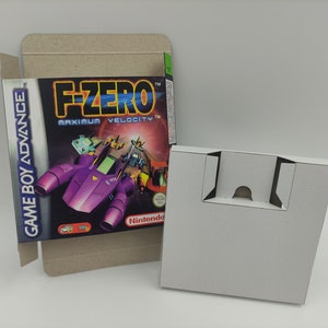 F-Zero - Vervangende doos met optie voor binnenlade - Game Boy Advance/GBA. Dik karton. Hoofdkwartier!