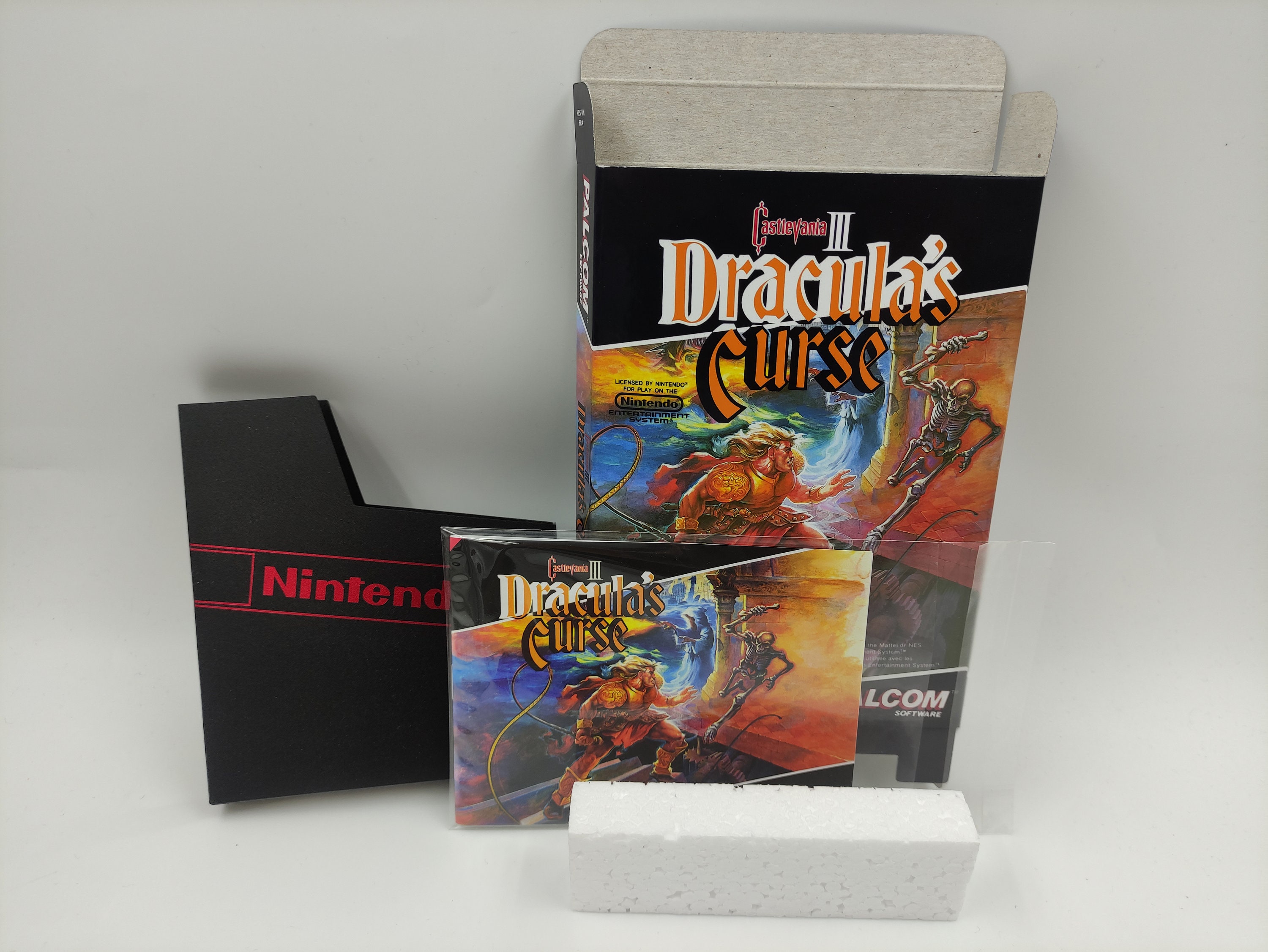カクタス Caltus 編集盤3タイトル・セット Castlevania III Dracula's Curse - Replacement Box, Manual, Dust