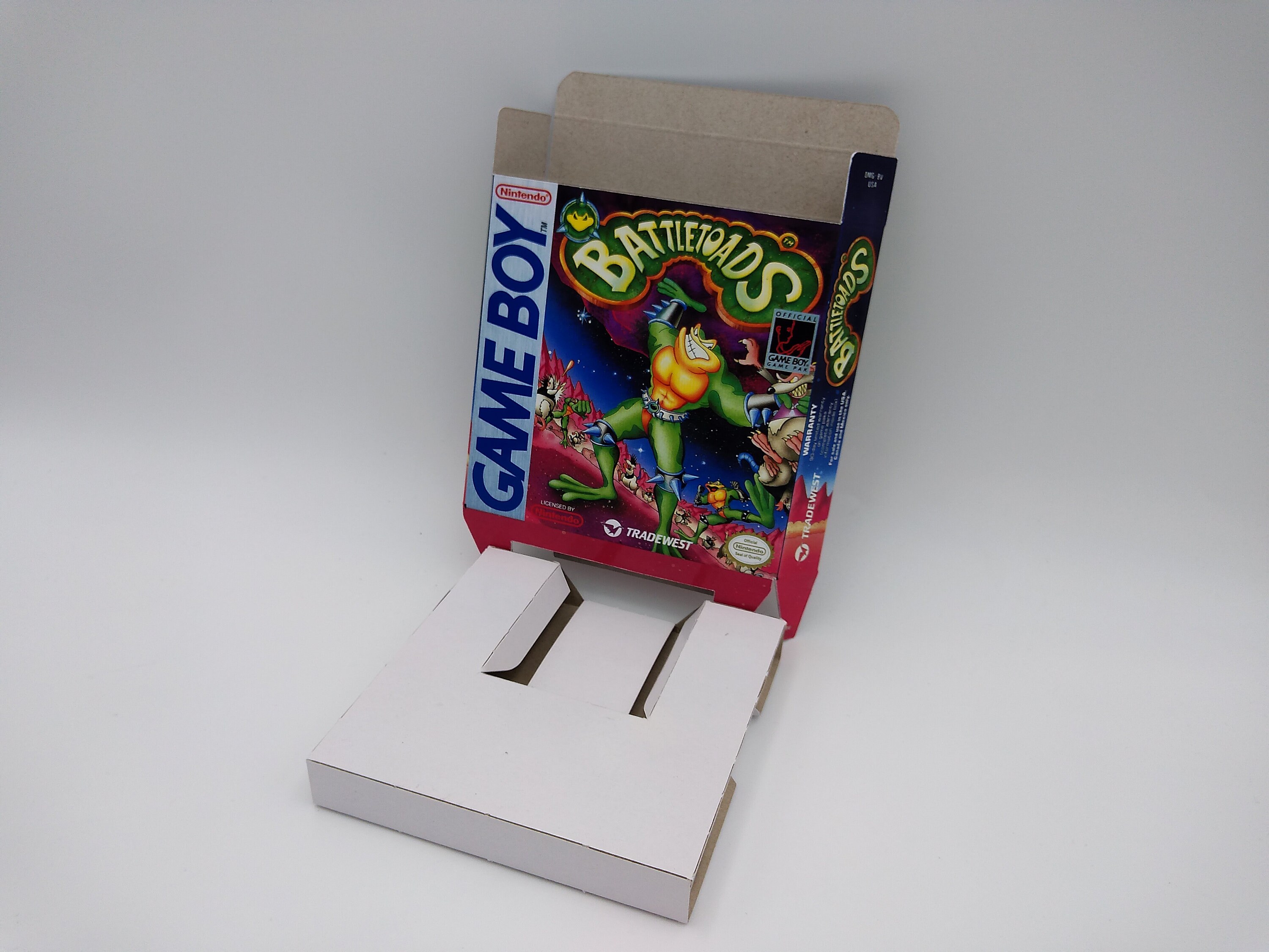 Battletoads Game Boy/ GB Replacement Box With Inner Tray