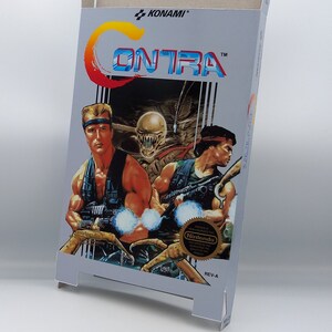 Contra/Probotector - Vervangende doos, stofkap, blok - NES - NTSC of Pal - dik karton zoals in het origineel. Hoofdkwartier!