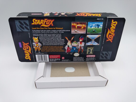 Starfox - NTSC - Replacement Box With Inner Tray Option