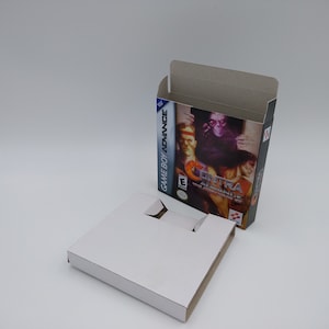 Contra Advance - Game Boy Advance - Replacement box with inner tray option - thick cardboard. Top Quality !!