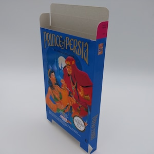 Prince of Persia - Replacement Box, Dust Cover, Block - NES - thick cardboard as in the original. Top Quality !