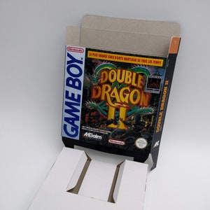 Double Dragon II - Boite de remplacement avec option plateau intérieur - Game Boy/ GB - carton épais. Qualité supérieure !!