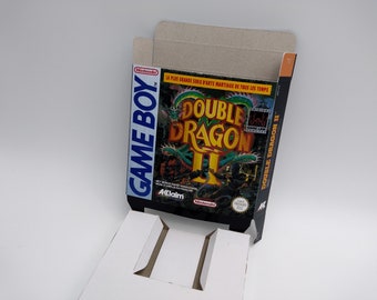 Double Dragon II - Replacement box with inner tray option - Game Boy/ GB - thick cardboard. Top Quality !!