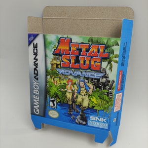 Metal Slug Advance - Boîte de rechange avec option plateau intérieur - NTSC - Game Boy Advance/GBA - carton épais. Qualité supérieure !